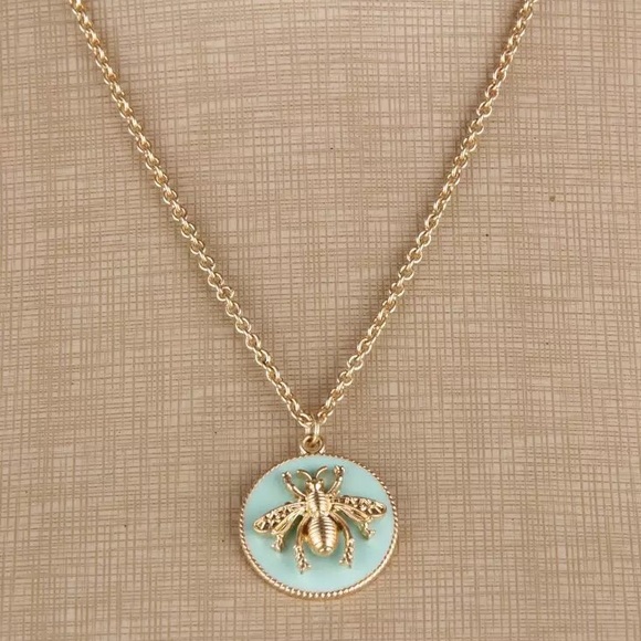 NWT Honey Bee Earrings | Gold + Emerald Green - Picture 9 of 16